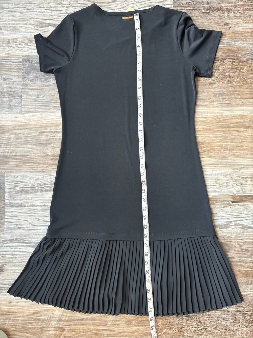 🖤 Michael Michael Kors Black Pleated Hem Dress – New With Tags - Picture 5 of 7